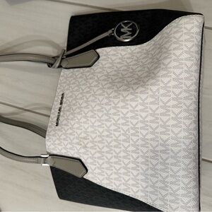 Michael Kors Black and White Elegant Tote